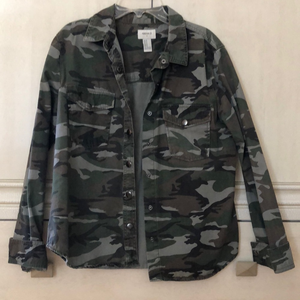 Forever 21 Camo Denim Jacket